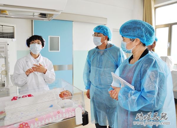 省衛(wèi)生計生委愛嬰醫(yī)院復(fù)核工作組蒞臨總醫(yī)院評估檢查